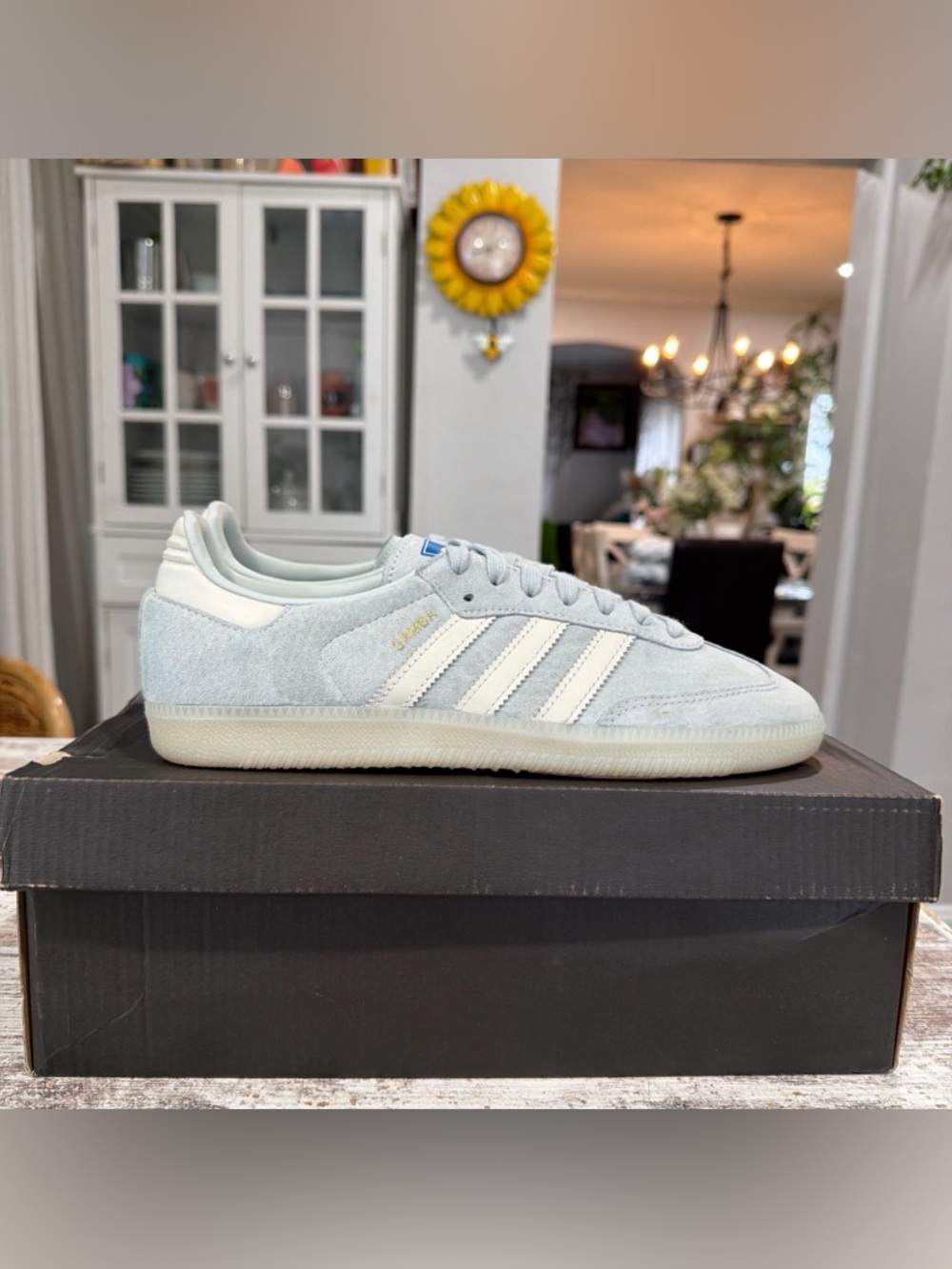 Adidas Sambas OG Wonder Silver Chalk White Off White Size 8 Men’s Women’s 9.5